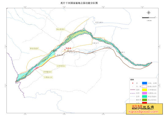 新疆乌什托什干河国家湿地公园景点照片