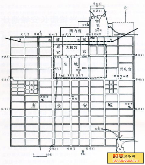 隋大兴唐长安城遗址景点照片