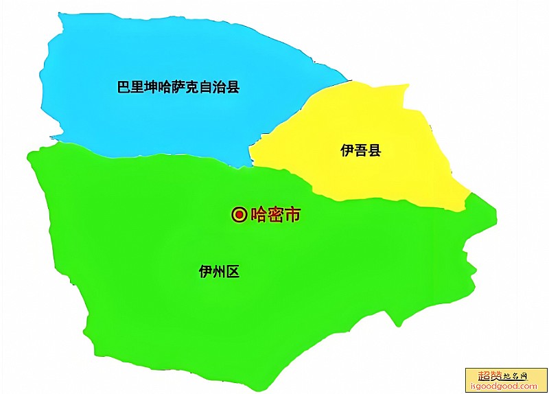 哈密市各市区行政区划图