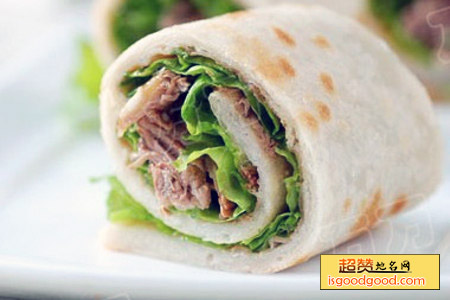 驴肉卷饼特产照片