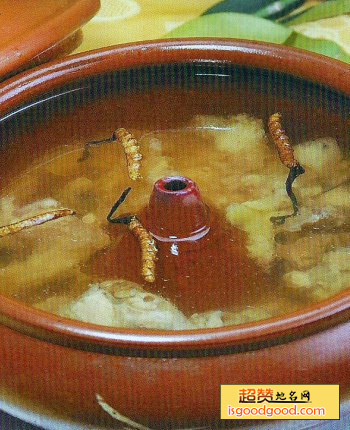 虫草汽锅鸡特产照片