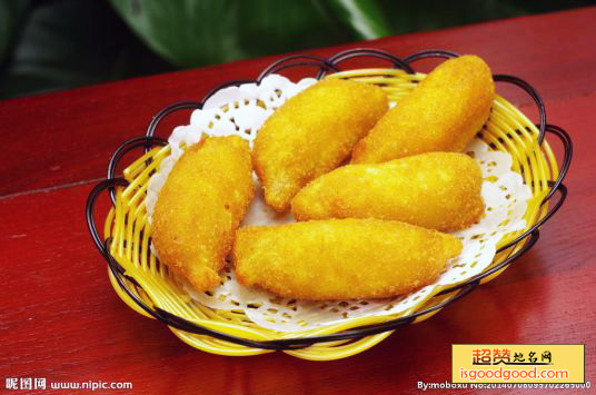 炸香蕉特产照片