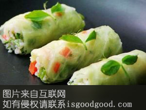 蒸白菜卷儿特产照片