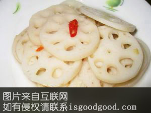 糖拌莲下藕特产照片