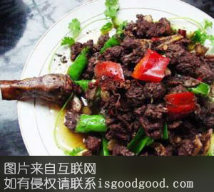 炒石鸡特产照片